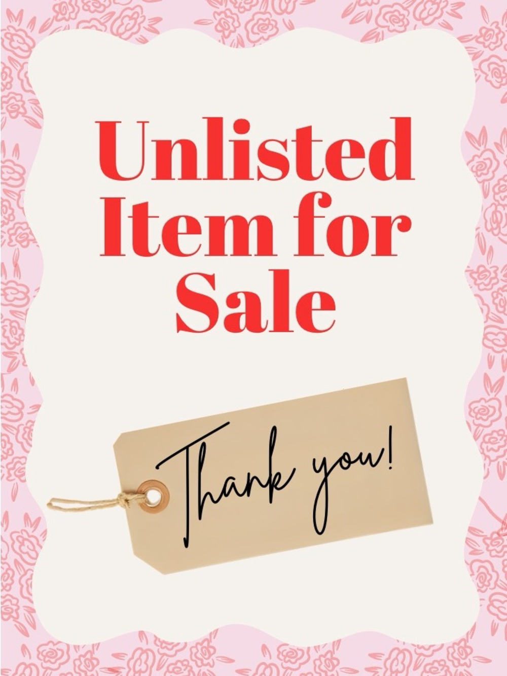 $10 Unlisted Item